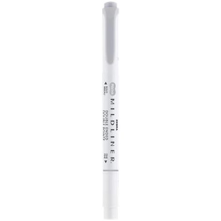 ZEBRA Szövegkiemelő, 1,0/3,5 mm, kétvégű ZEBRA "Mildliner Cool & Refined" szürke