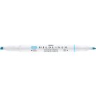 ZEBRA Szövegkiemelő, 1,0/3,5 mm, kétvégű, ZEBRA "Mildliner Fluorescent", kék