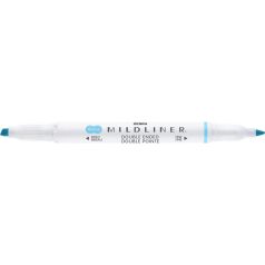   ZEBRA Szövegkiemelő, 1,0/3,5 mm, kétvégű, ZEBRA "Mildliner Fluorescent", kék
