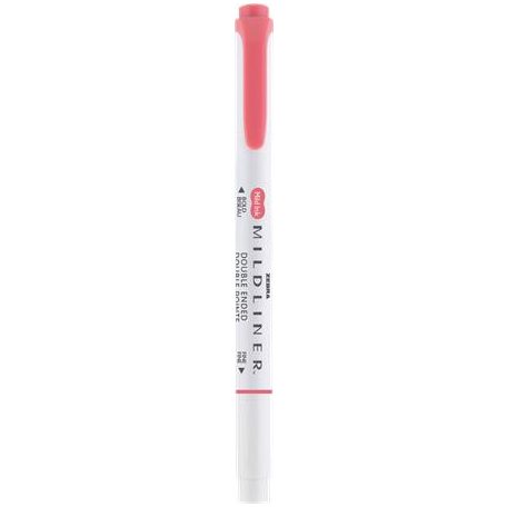 ZEBRA Szövegkiemelő, 1,0/3,5 mm, kétvégű ZEBRA "Mildliner Cool & Refined" piros