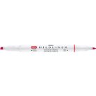 ZEBRA Szövegkiemelő, 1,0/3,5 mm, kétvégű ZEBRA "Mildliner Cool & Refined" piros