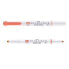 ZEBRA Szövegkiemelő, 1,0/3,5 mm, kétvégű ZEBRA "Mildliner Cool & Refined" piros