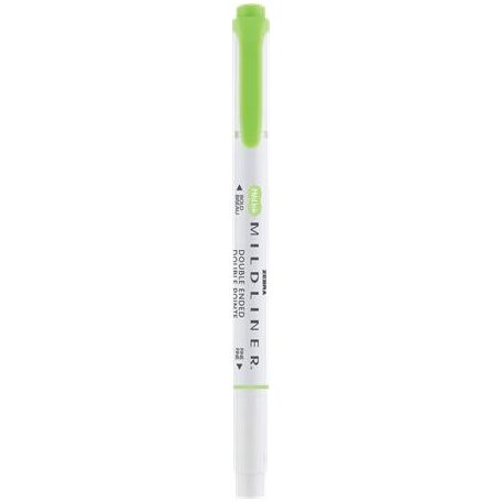 ZEBRA Szövegkiemelő, 1,0/3,5 mm, kétvégű ZEBRA "Mildliner Cool & Refined" zöld
