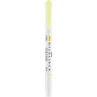 ZEBRA Szövegkiemelő, 1,0/3,5 mm, kétvégű, ZEBRA "Mildliner Fluorescent", sárga