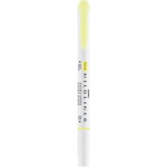   ZEBRA Szövegkiemelő, 1,0/3,5 mm, kétvégű, ZEBRA "Mildliner Fluorescent", sárga