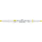 ZEBRA Szövegkiemelő, 1,0/3,5 mm, kétvégű, ZEBRA "Mildliner Fluorescent", sárga
