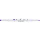 ZEBRA Szövegkiemelő, 1,0/3,5 mm, kétvégű ZEBRA "Mildliner Cool & Refined" lila
