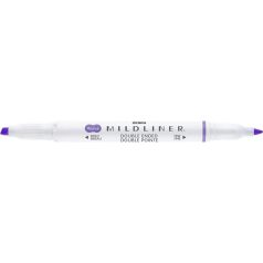   ZEBRA Szövegkiemelő, 1,0/3,5 mm, kétvégű ZEBRA "Mildliner Cool & Refined" lila