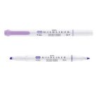 ZEBRA Szövegkiemelő, 1,0/3,5 mm, kétvégű ZEBRA "Mildliner Cool & Refined" lila