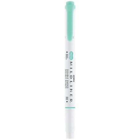 ZEBRA Szövegkiemelő, 1,0/3,5 mm, kétvégű, ZEBRA "Mildliner Fluorescent", türkiz