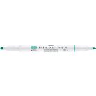 ZEBRA Szövegkiemelő, 1,0/3,5 mm, kétvégű, ZEBRA "Mildliner Fluorescent", türkiz