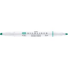   ZEBRA Szövegkiemelő, 1,0/3,5 mm, kétvégű, ZEBRA "Mildliner Fluorescent", türkiz