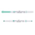 ZEBRA Szövegkiemelő, 1,0/3,5 mm, kétvégű, ZEBRA "Mildliner Fluorescent", türkiz