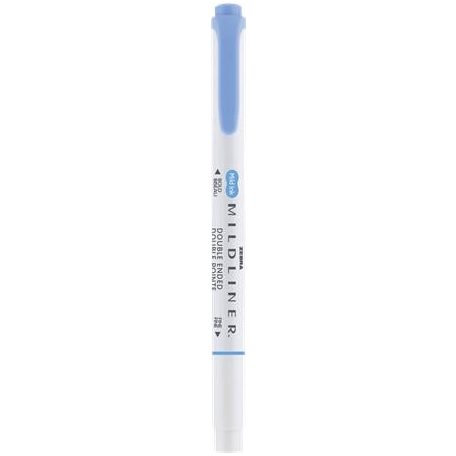 ZEBRA Szövegkiemelő, 1,0/3,5 mm, kétvégű ZEBRA "Mildliner Cool & Refined" kék