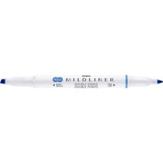   ZEBRA Szövegkiemelő, 1,0/3,5 mm, kétvégű ZEBRA "Mildliner Cool & Refined" kék