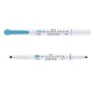 ZEBRA Szövegkiemelő, 1,0/3,5 mm, kétvégű, ZEBRA "Mildliner Warm", füstkék