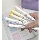 ZEBRA Szövegkiemelő készlet, 1,4/4 mm, kétvégű, ZEBRA "Mildliner Highlighter Gentle", 5 különböző szín