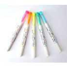 ZEBRA Ecsetirón készlet, kétvégű ZEBRA "Mildliner Fluorescent", 5 szín