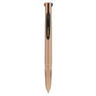 ZEBRA Golyóstoll, 0,37 mm, nyomógombos, négyszínű, ZEBRA "Smooth", rose gold