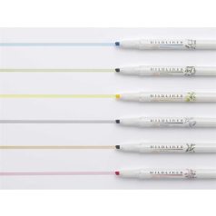   ZEBRA Szövegkiemelő készlet, 1,4/4 mm, kétvégű, ZEBRA "Mildliner Scented Fragrance", 6 különböző szín