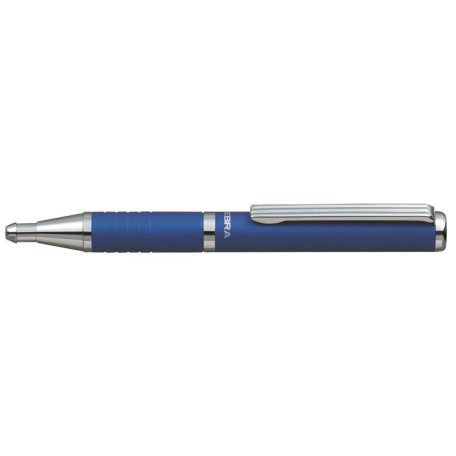 ZEBRA Golyóstoll, 0,24 mm, teleszkópos, metálkék tolltest, ZEBRA "SL-F1", kék