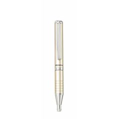   ZEBRA Golyóstoll, 0,24 mm, teleszkópos, pezsgő színű tolltest, ZEBRA "SL-F1", kék