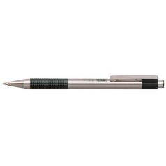   ZEBRA Golyóstoll, 0,24 mm, nyomógombos, rozsdamentes acél, zöld tolltest, ZEBRA "F-301", kék