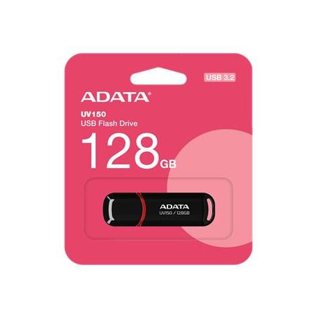 ADATA Pendrive, 128GB, USB 3.2 Gen1, ADATA "UV150", fekete