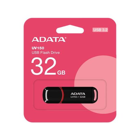 ADATA Pendrive, 32GB, USB 3.2 Gen1, ADATA "UV150", fekete