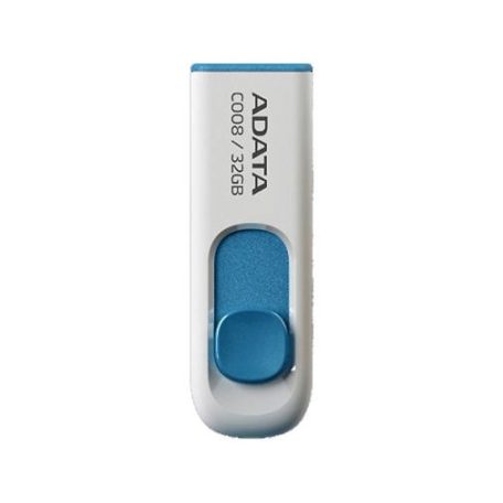 ADATA Pendrive, 32GB, USB 2.0, ADATA "C008", fehér