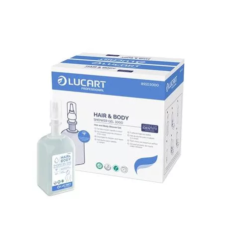 LUCART Tusfürdő és sampon, 1 l, LUCART "Hair&Body", gingko bilobával