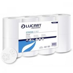   LUCART Toalettpapír, 3 rétegű, kistekercses, 8 tekercses, LUCART "Strong 3.150", fehér