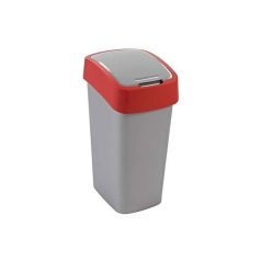   CURVER Billenős szelektív hulladékgyűjtő, műanyag, 45 l, CURVER, piros/szürke