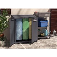   KETER Szelektív hulladékgyűjtő rendszer, műanyag, KETER "Moby", szürke