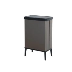   CURVER Fedeles szemetes, nyomógombos, 54 liter, CURVER "Verto High", szürke/fekete