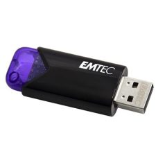   EMTEC Pendrive, 128GB, USB 3.2, EMTEC "B110 Click Easy", fekete-lila