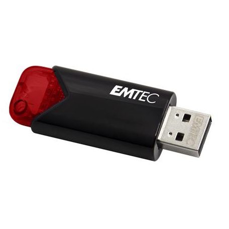 EMTEC Pendrive, 16GB, USB 3.2, EMTEC "B110 Click Easy", fekete-piros