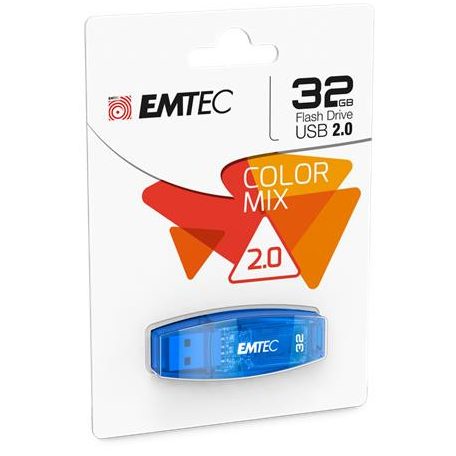 EMTEC Pendrive, 32GB, USB 2.0, EMTEC "C410 Color", kék