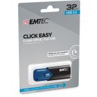 EMTEC Pendrive, 32GB, USB 3.2, EMTEC "B110 Click Easy", fekete-kék