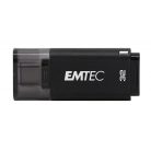 EMTEC Pendrive, 32GB, USB-C 3.2, EMTEC "D400 Type-C", fekete