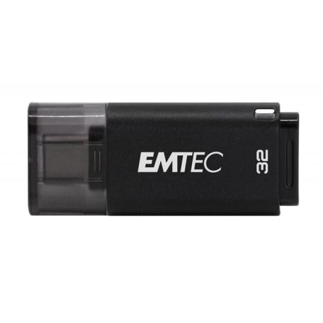 EMTEC Pendrive, 32GB, USB-C 3.2, EMTEC "D400 Type-C", fekete