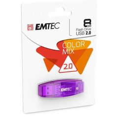   EMTEC Pendrive, 8GB, USB 2.0, EMTEC "C410 Color", lila