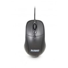   URBAN FACTORY Egér, vezetékes, optikai, közepes méret, USB, URBAN FACTORY "Big Crazy", fekete