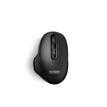 URBAN FACTORY Egér, vezeték nélküli, optikai, tölthető, USB+BT, URBAN FACTORY "Onlee Pro Dual", fekete