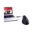 URBAN FACTORY Egér, vezetékes, vertikális, USB, URBAN FACTORY "Ergo Next", fekete