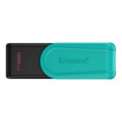 KINGSTON Pendrive, 128GB, USB 3.2 Gen1, KINGSTON "DataTraveler Exodia S", fekete-türkiz