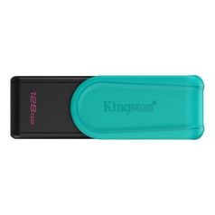   KINGSTON Pendrive, 128GB, USB 3.2 Gen1, KINGSTON "DataTraveler Exodia S", fekete-türkiz