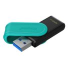 KINGSTON Pendrive, 128GB, USB 3.2 Gen1, KINGSTON "DataTraveler Exodia S", fekete-türkiz