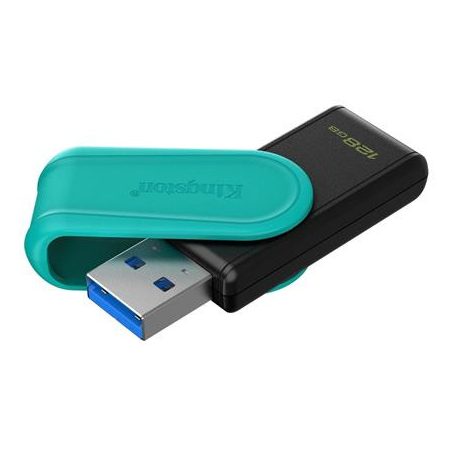 KINGSTON Pendrive, 128GB, USB 3.2 Gen1, KINGSTON "DataTraveler Exodia S", fekete-türkiz