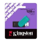 KINGSTON Pendrive, 128GB, USB 3.2 Gen1, KINGSTON "DataTraveler Exodia S", fekete-türkiz